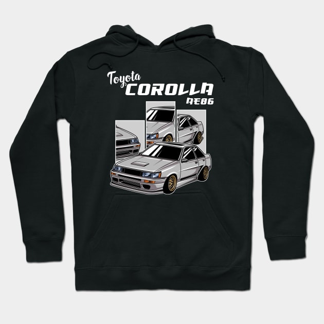 Toyota Corolla AE 86 Hoodie by mirailecs